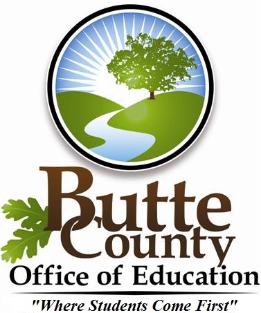 Butte County Office of Education Logo is a tree on a hill with a river flowing through